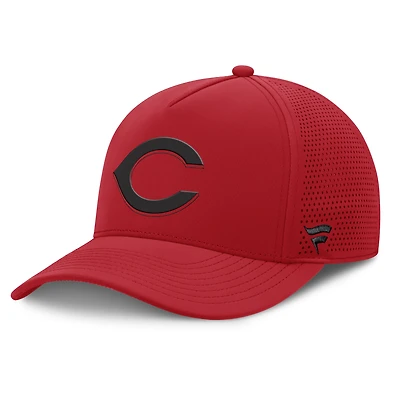 Men's Fanatics Red Cincinnati Reds Perforated Adjustable Hat