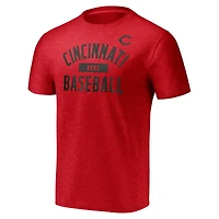 Men's Fanatics Red Cincinnati Reds Primary Pill Space Dye T-Shirt