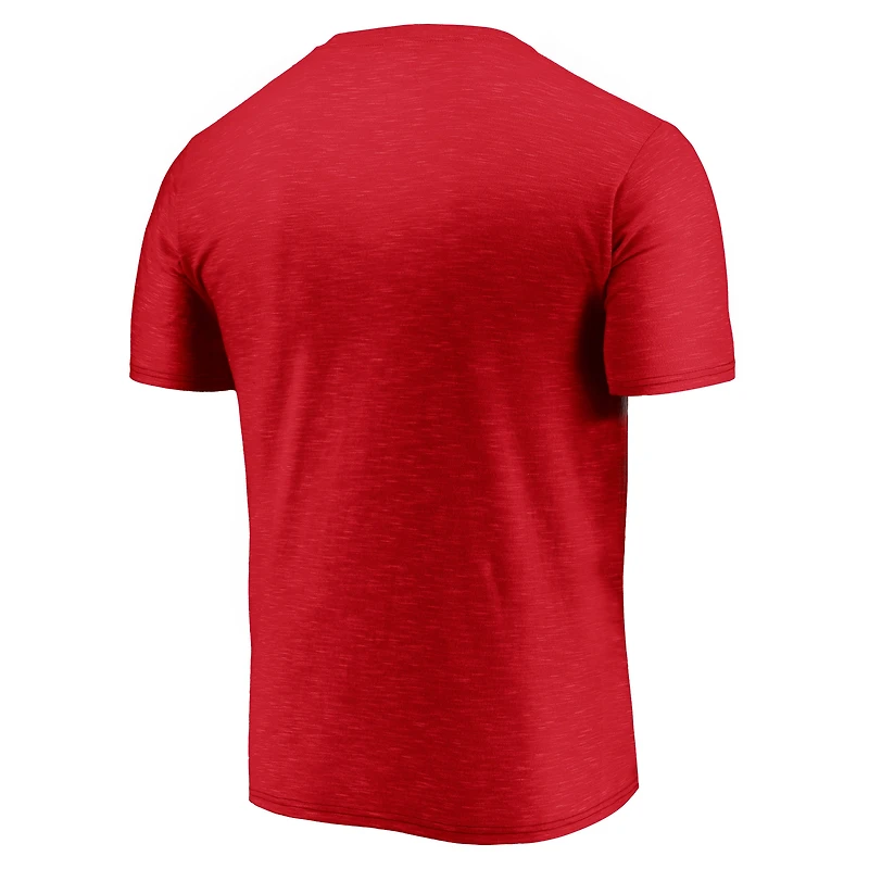 Men's Fanatics Red Cincinnati Reds Primary Pill Space Dye T-Shirt