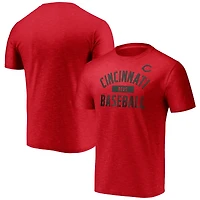 T-shirt à teinture spatiale pour hommes Fanatics Red Cincinnati Reds Primary Pill