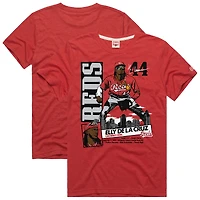 Men's Homage Elly De La Cruz Red Cincinnati Reds Graphic Player Tri-Blend T-Shirt