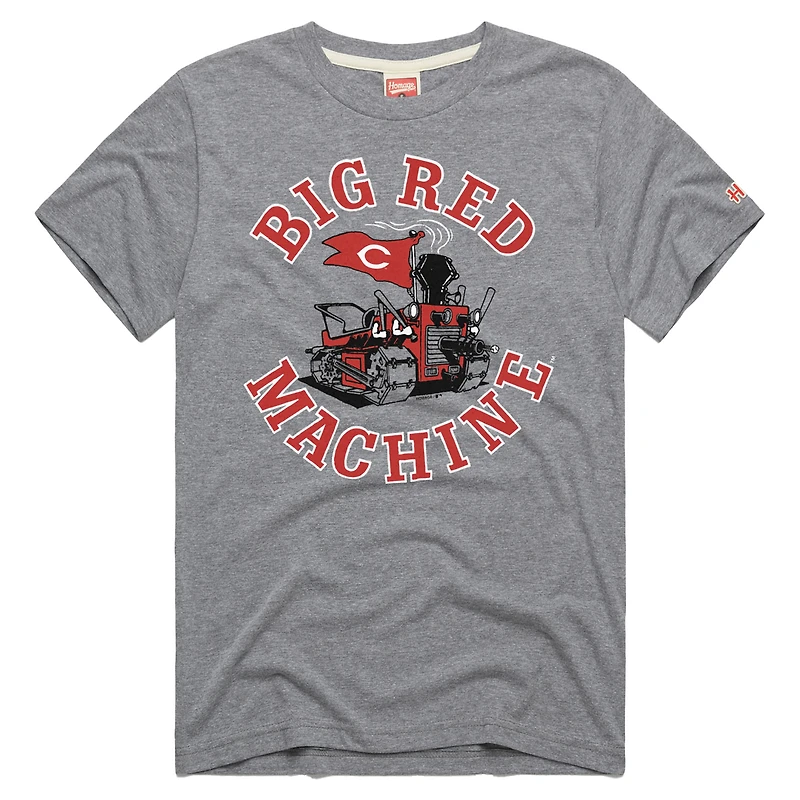 T-shirt Hyper Local Tri-Blend Homme Homage Gris Chiné Cincinnati Reds