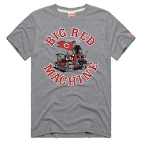 T-shirt Hyper Local Tri-Blend Homme Homage Gris Chiné Cincinnati Reds