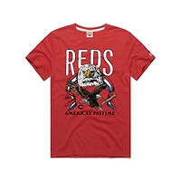 Men's Homage  Red Cincinnati Reds America's Pastime Tri-Blend T-Shirt