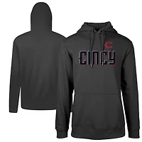 Sweat à capuche noir avec logo Cincinnati Reds City Connect Podium Core pour homme de Levelwear