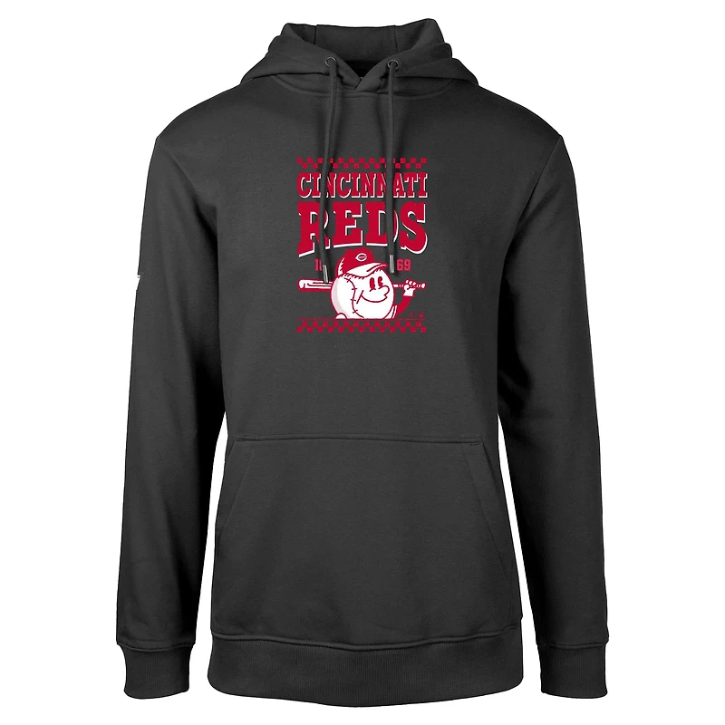 Sweat à capuche noir pour homme Cincinnati Reds Podium Inaugural