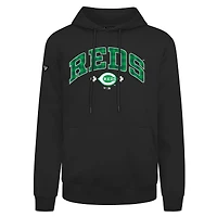 Men's Levelwear  Black Cincinnati Reds St. Patrick's Day Podium Plaid Pullover Hoodie