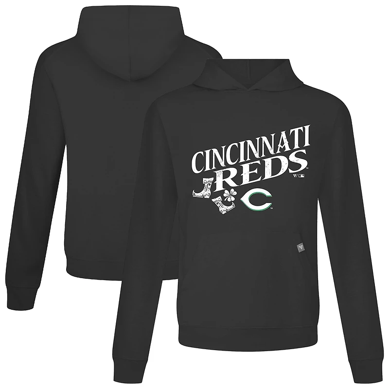 Sweat à capuche noir pour homme Cincinnati Reds St. Patrick's Day Relay Boots de Levelwear