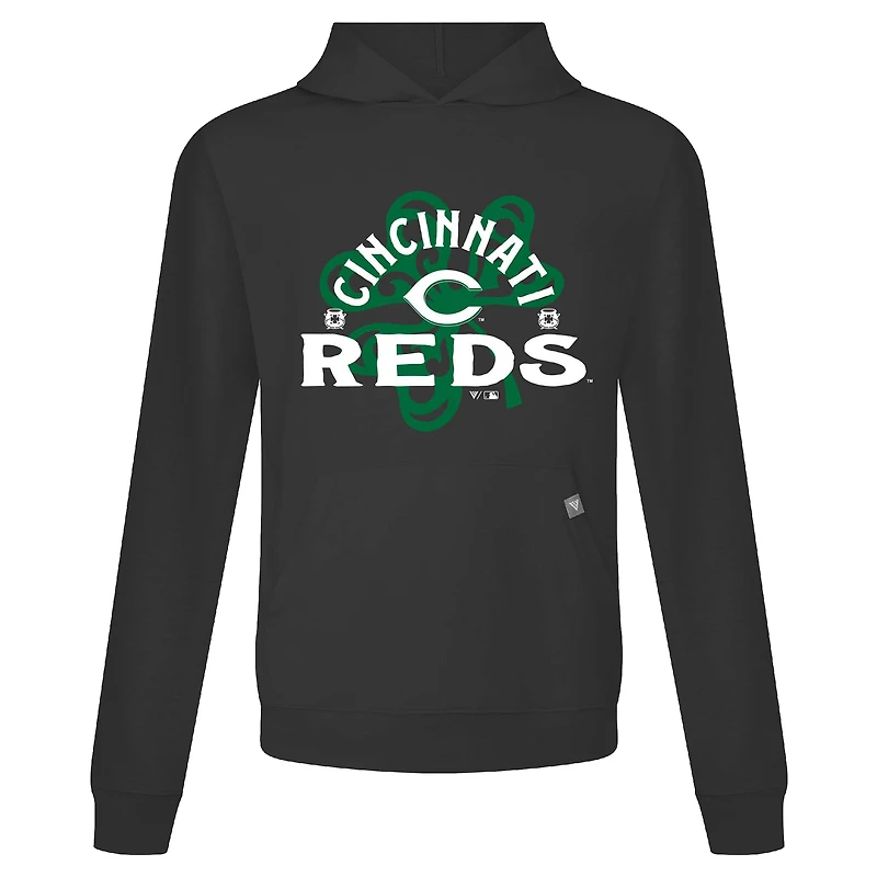 Sweat à capuche noir pour homme Cincinnati Reds St. Patrick's Day Relay Shamrock