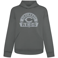 Sweat à capuche gris Luxe Signature Banner Arch pour homme des Reds de Cincinnati