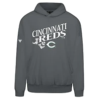 Men's Levelwear  Gray Cincinnati Reds St. Patrick's Day Pullover Hoodie