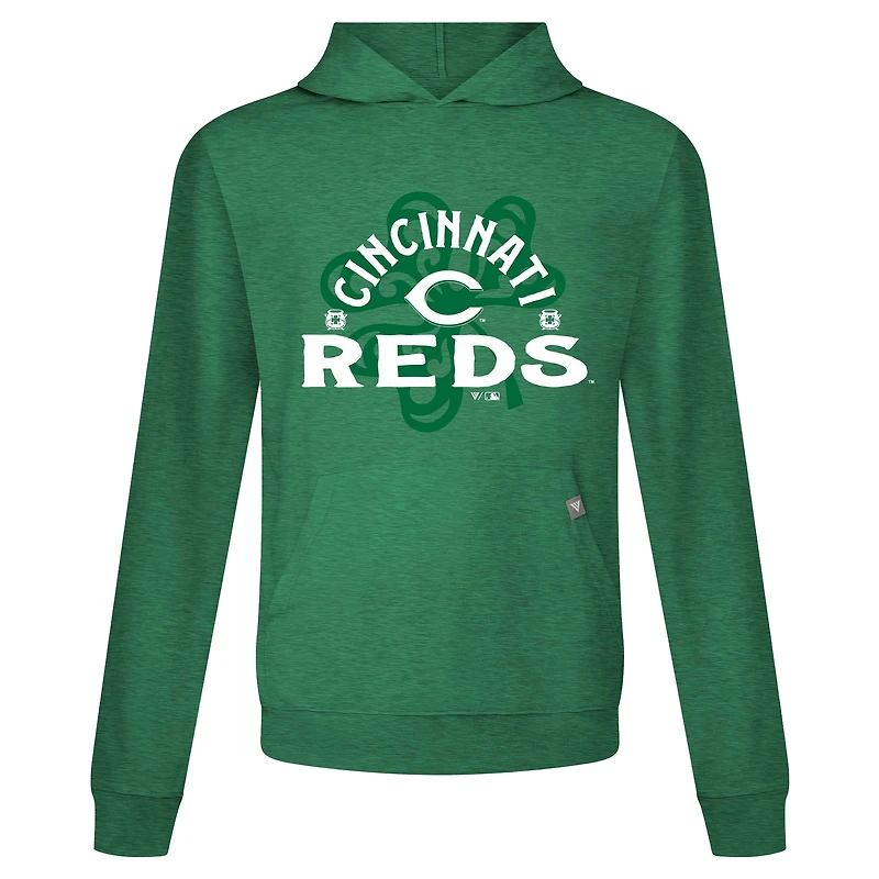 Men's Levelwear Cincinnati Reds St. Patrick's Day Relay Shamrock Pullover Hoodie