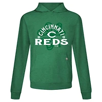 Men's Levelwear Cincinnati Reds St. Patrick's Day Relay Shamrock Pullover Hoodie