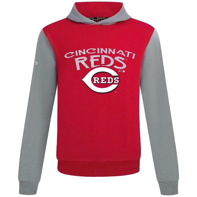 Men's Levelwear Red Cincinnati Reds Accolade Ultimate Mission Pullover Hoodie