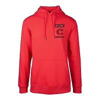 Men's Levelwear Red Cincinnati Reds City Connect Podium Baseline Pullover Hoodie