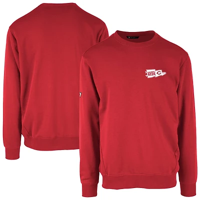 Men's Levelwear  Red Cincinnati Reds Zane Rafters Pullover Sweatshirt