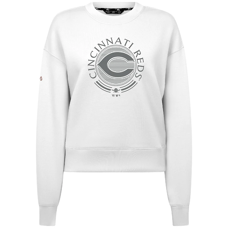 Men's Levelwear Gray Cincinnati Reds Sponge Pullover Sweatshirt