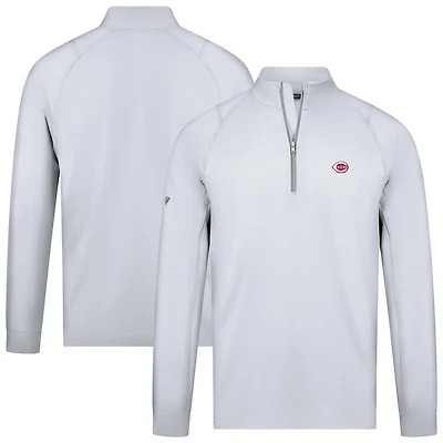 Pull-over blanc à glissière quart de tour Theory Insignia 2.0 pour homme Levelwear Cincinnati Reds