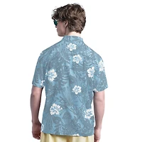 Men's Margaritaville Blue Cincinnati Reds Palm Shade Party Button-Up Shirt