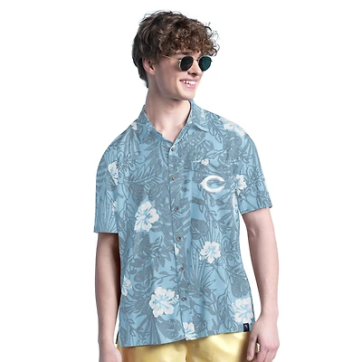 Men's Margaritaville Blue Cincinnati Reds Palm Shade Party Button-Up Shirt