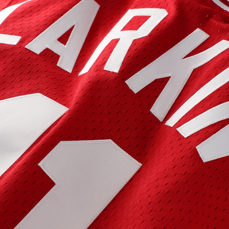 Maillot d'entraînement authentique Mitchell & Ness Barry Larkin rouge des Reds de Cincinnati pour homme