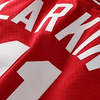 Maillot d'entraînement authentique Mitchell & Ness Barry Larkin rouge des Reds de Cincinnati pour homme