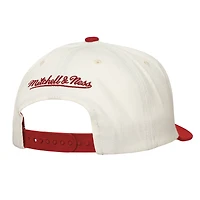 Casquette snapback extensible Mitchell & Ness crème pour homme des Cincinnati Reds
