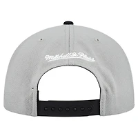 Men's Mitchell & Ness Gray Cincinnati Reds Cooperstown Collection Basic Flip Snapback Hat