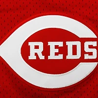 Mitchell & Ness Johnny Bench Rouge Cincinnati Reds 1983 Authentique Maillot d'entraînement au bâton en maille de la collection Cooperstown pour hommes