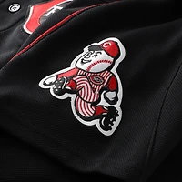 Men's Mitchell & Ness Ken Griffey Jr. Black Cincinnati Reds Cooperstown Collection Authentic Mesh Batting Practice Jersey