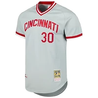 Mitchell & Ness Ken Griffey Jr. Gris Cincinnati Reds 2004 Cooperstown Collection Maillot authentique