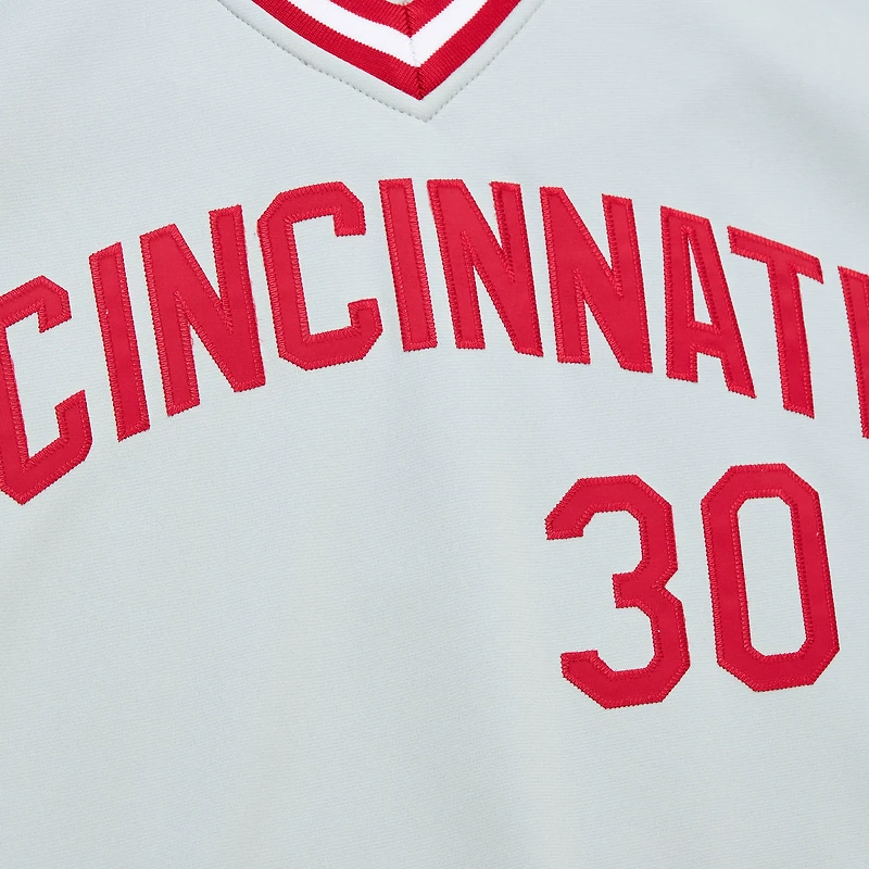 Mitchell & Ness Ken Griffey Jr. Gris Cincinnati Reds 2004 Cooperstown Collection Maillot authentique
