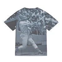 Mitchell & Ness Pete Rose Cincinnati Reds Cooperstown Collection Highlight T-shirt graphique de joueur sublimé pour hommes