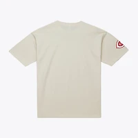 Men's Mitchell & Ness Pete Rose Cream Cincinnati Reds Cooperstown Collection Throwback Name Number T-Shirt