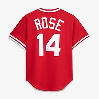 Maillot d'entraînement authentique Mitchell & Ness Pete Rose rouge des Reds de Cincinnati pour homme