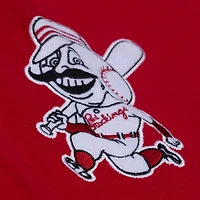 T-shirt Mitchell & Ness rouge Cincinnati Reds Wild Pitch Ringer pour homme
