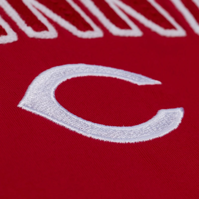 Men's Mitchell & Ness  Red Cincinnati Reds Wild Pitch Ringer T-Shirt
