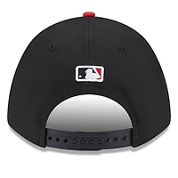 Casquette ajustable New Era noire/rouge pour homme Cincinnati Reds Player Replica 9FORTY