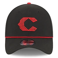 Men's New Era Black Cincinnati Reds 2023 City Connect 39THIRTY Flex Fit Hat