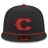 Men's New Era  Black Cincinnati Reds 2023 City Connect 59FIFTY Fitted Hat