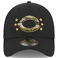 Men's New Era  Black Cincinnati Reds 2024 Armed Forces Day 39THIRTY Flex Hat