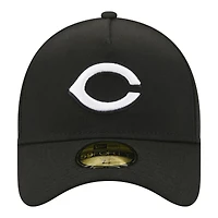 Men's New Era  Black Cincinnati Reds A-Frame 59FORTY Fitted Hat