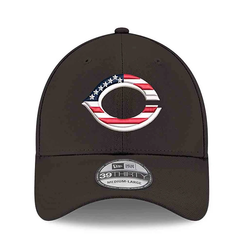 Men's New Era Black Cincinnati Reds America 250 39THIRTY Flex Hat