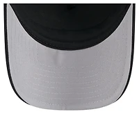 Casquette camionneur ajustable noire New Era City Initial 9FORTY des Reds de Cincinnati pour homme
