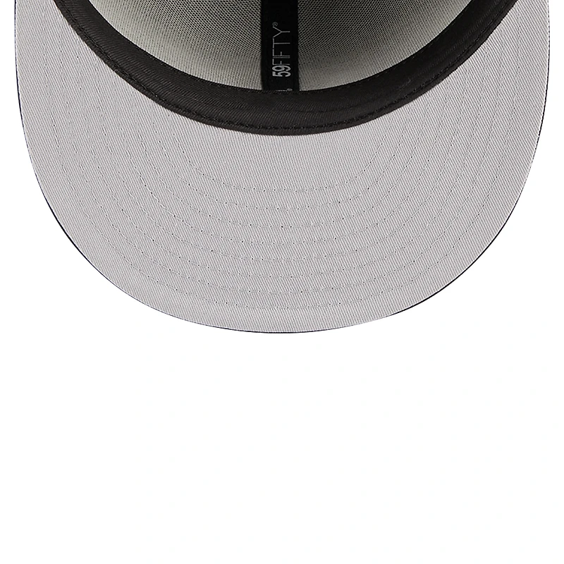 Men's New Era Black Cincinnati Reds Logo 59FIFTY Fitted Hat