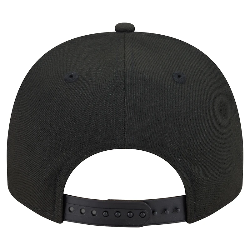 Casquette snapback New Era Motion A-Frame 9FIFTY noire pour homme, modèle Cincinnati Reds.