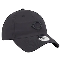 Casquette ajustable classique décontractée New Era noire des Reds de Cincinnati en ripstop pour homme