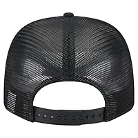 Casquette extensible à bouton-pression New Era 9SEVENTY noire pour homme, motif drapeau ton sur ton des Reds de Cincinnati