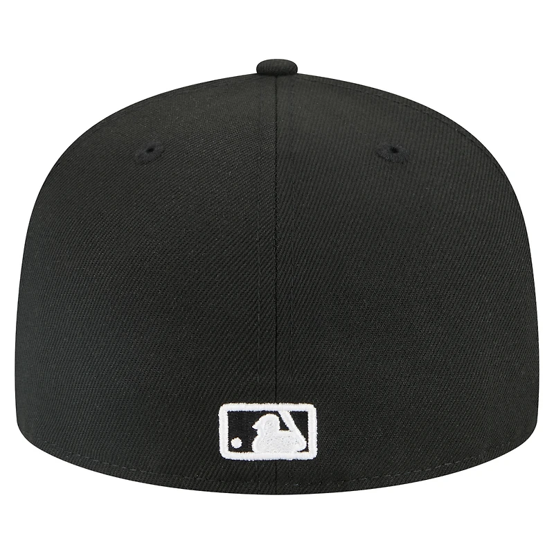 Men's New Era Black Cincinnati Reds Tri-Hit 59FIFTY Fitted Hat