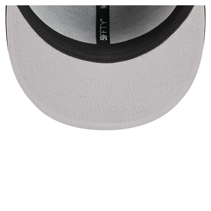 Men's New Era Black Cincinnati Reds Tri-Hit 59FIFTY Fitted Hat